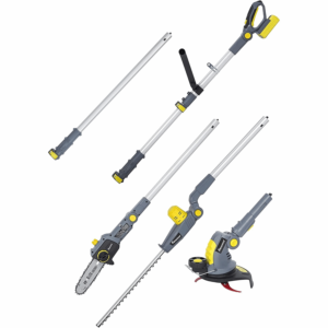 022 FANZTOOL Akku Heckenschere, Hochentaster, Rasentrimmer (3-in-1)