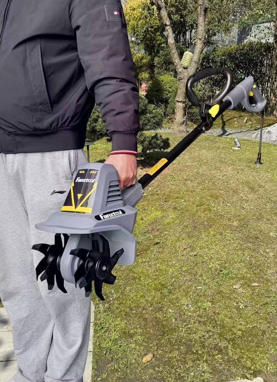 15D FANZTOOL 300W Gartenfräse mit 4 robusten Hackmessern, verstellbarem Griff – Bild 8