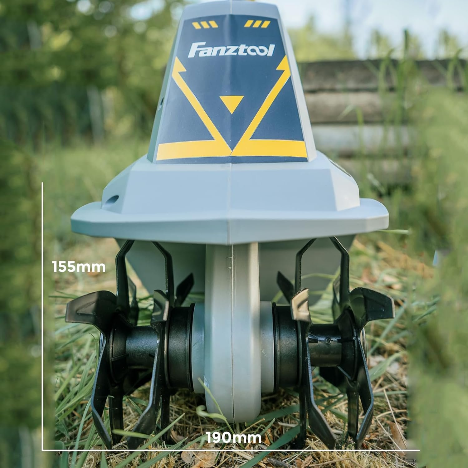 15D FANZTOOL 300W Gartenfräse mit 4 robusten Hackmessern, verstellbarem Griff – Bild 3