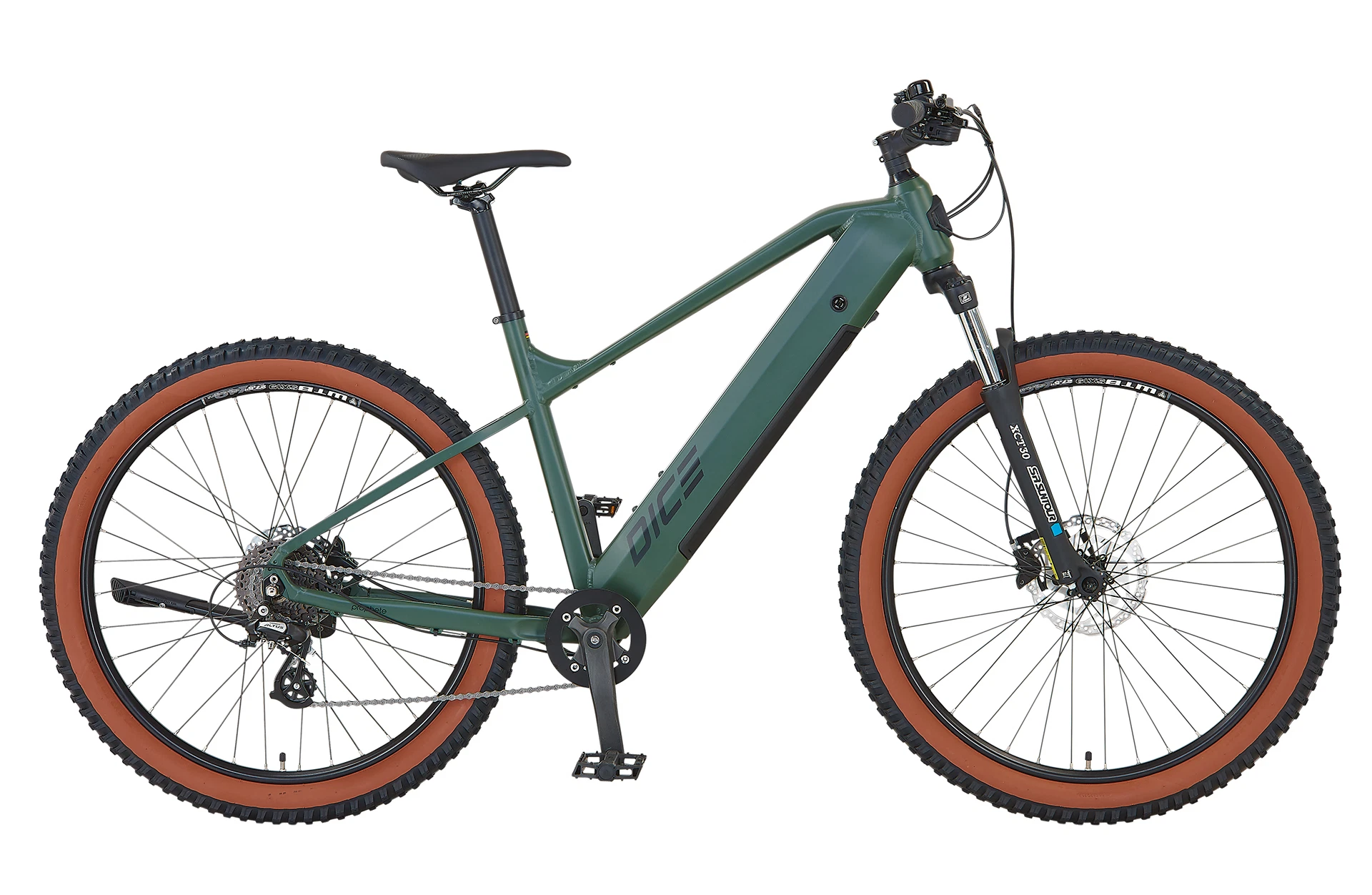 Dice 1.0 – E-MTB E-Bike 27,5" | bronzegrün matt | Diamant-Rahmen | RH 48 cm