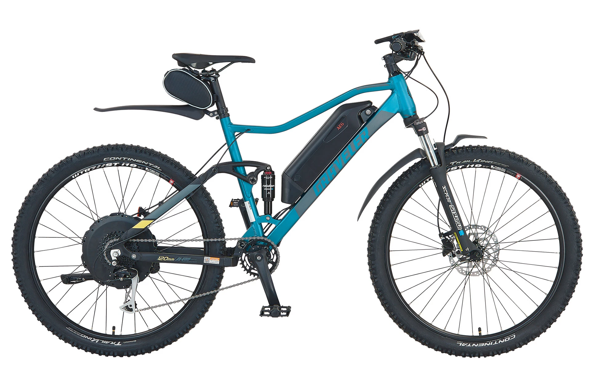 Graveler – E-MTB E-Bike 27,5" | schwarz matt | Fully-Rahmen | RH 48 cm