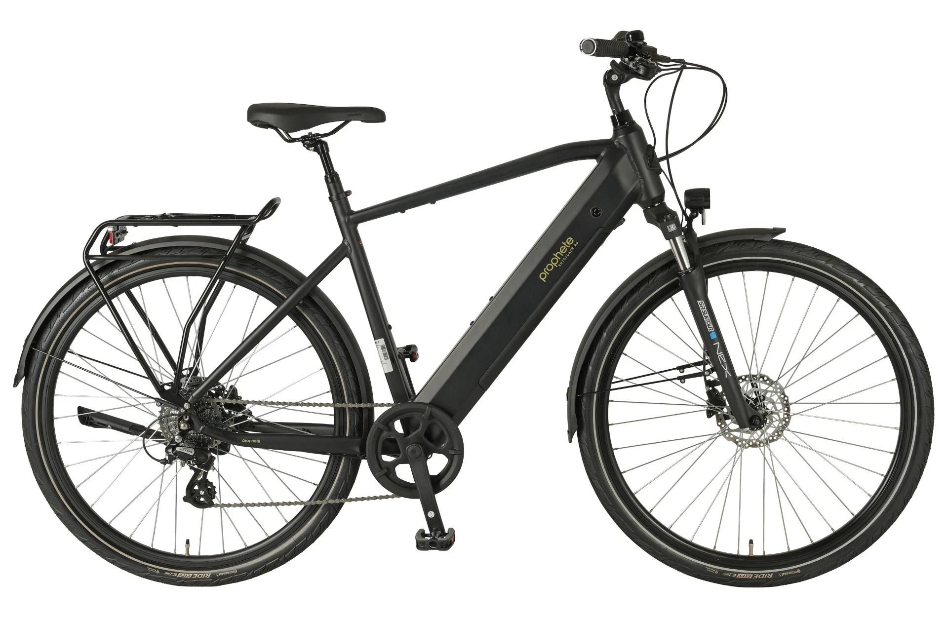 Entdecker 2.0 – E-Trekking E-Bike 28" | schwarz | Diamant-Rahmen | RH 54 cm