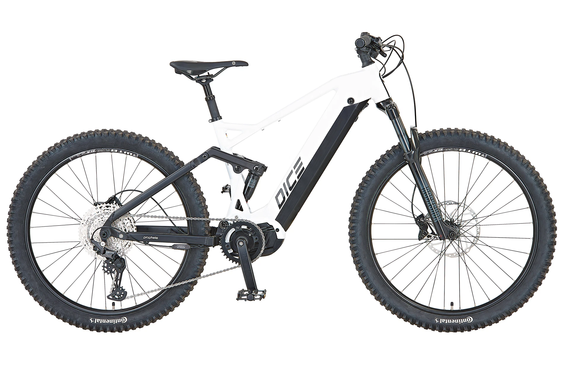 Dice 5.0 – E-MTB E-Bike 27,5" | weiß matt/schwarz matt | Fully-Rahmen | RH 44 cm