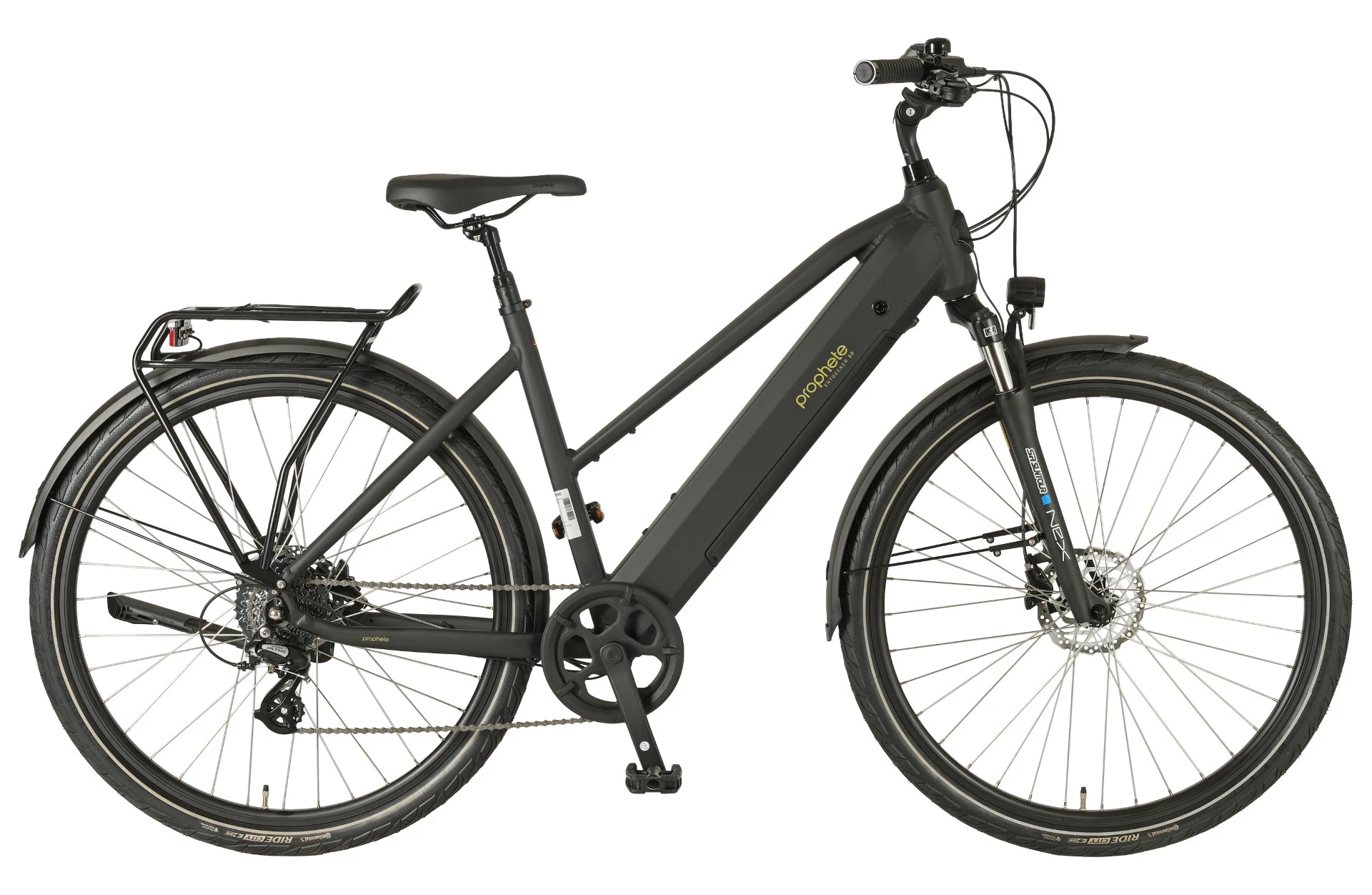 Entdecker 2.0 – E-Trekking E-Bike 28" | schwarz | Trapez-Rahmen | RH 50 cm