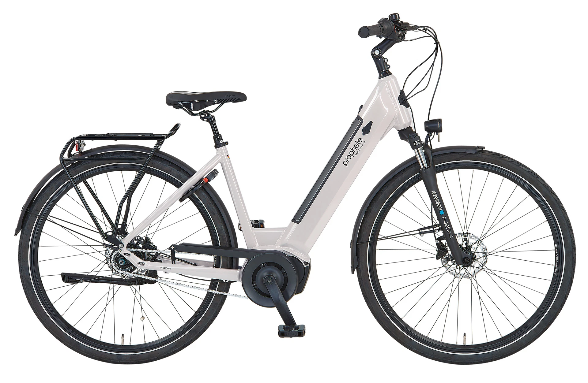 Geniesser 3.3 – E-City E-Bike 28" | light violett | Wave-Rahmen | RH 48 cm
