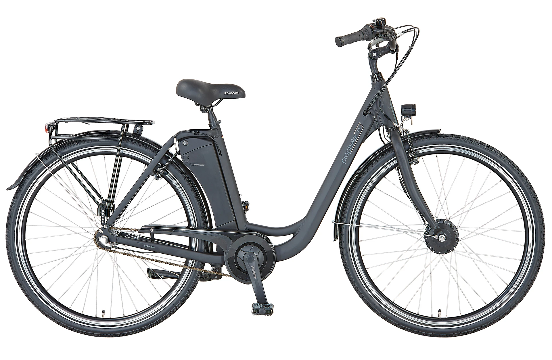 Geniesser 1.0 – E-City E-Bike 28" | schwarz matt | Wave-Rahmen | RH 49 cm