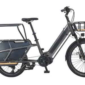 Urbanicer 4.0 – E-Lastenrad E-Bike 20"/24" | shadow gray metallic | Long-Tail-Cargo-Rahmen | RH 36 cm