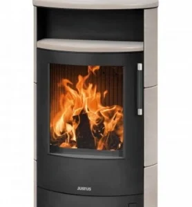 Holzofen Island 7 aus Stahl 6.5 kW