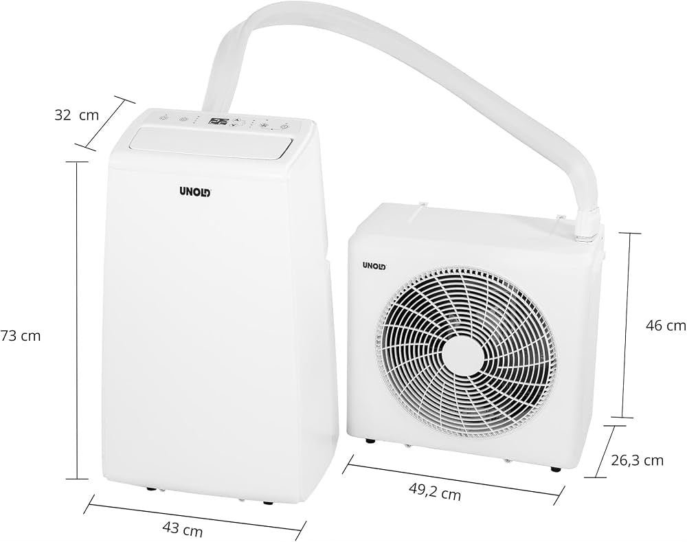 UNOLD 86340 Mobile Split-Klimaanlage 12.000 BTU – 3,5 kW, Heizen & Kühlen – Bild 6